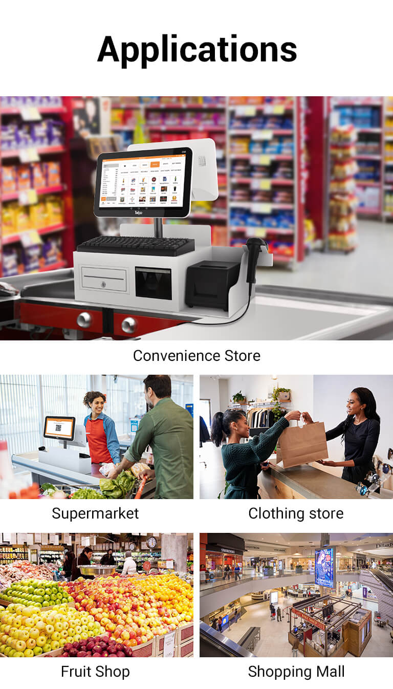 Retails Applications of integrated cash register Telpo C68 