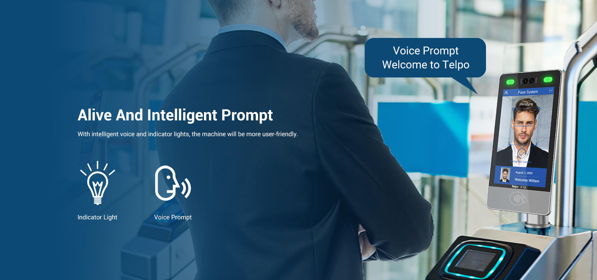 alige and intelligent Vioce Prompt Face Detection Recognition device