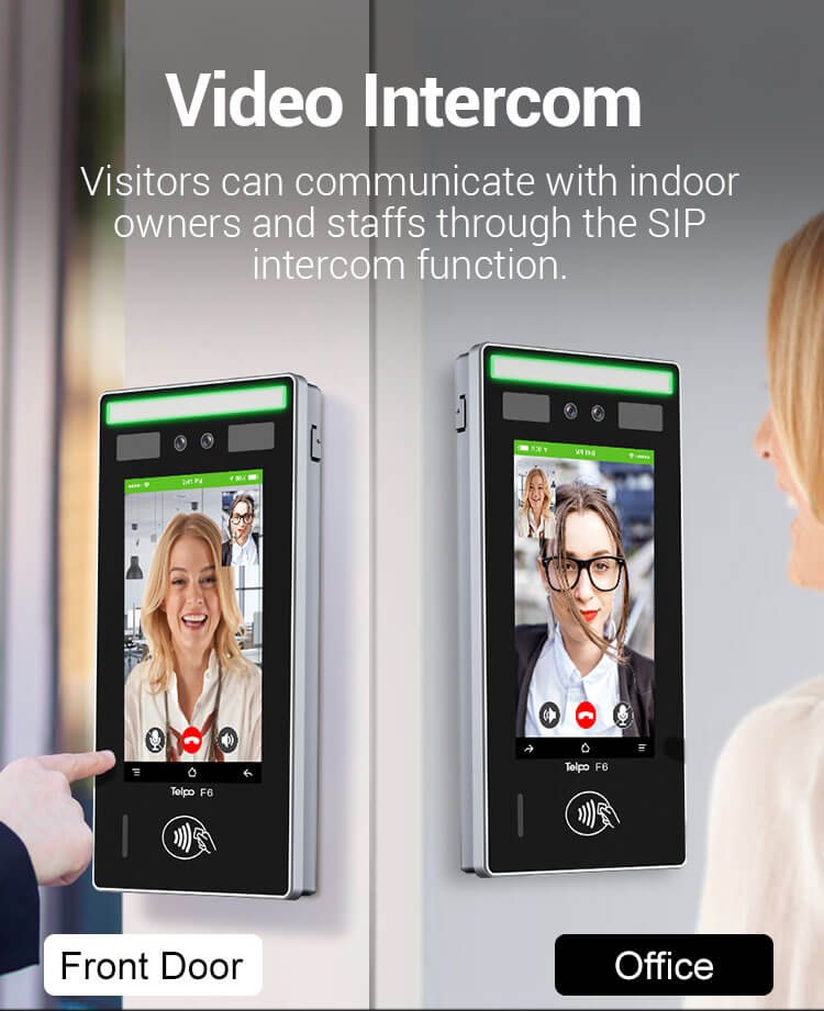 video intercom face recognition access control terminal 