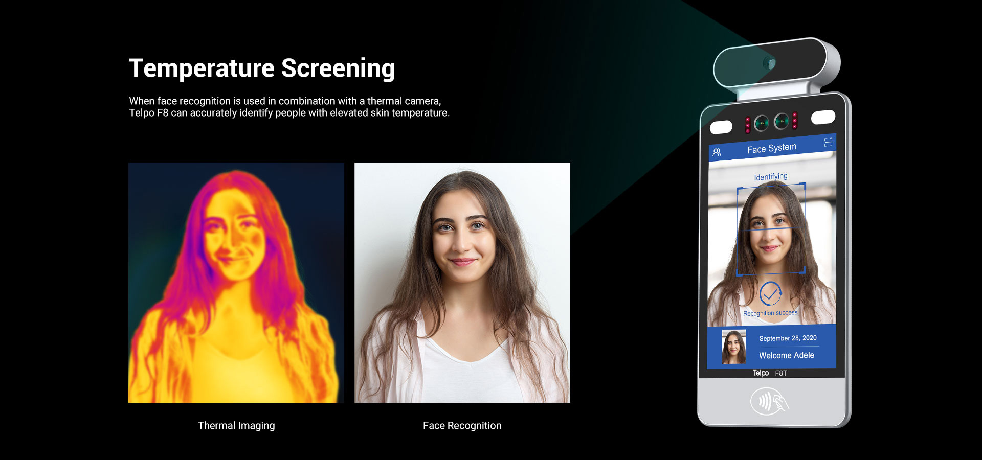 Temperature Screening Face recognition Terminal F8 Telpo