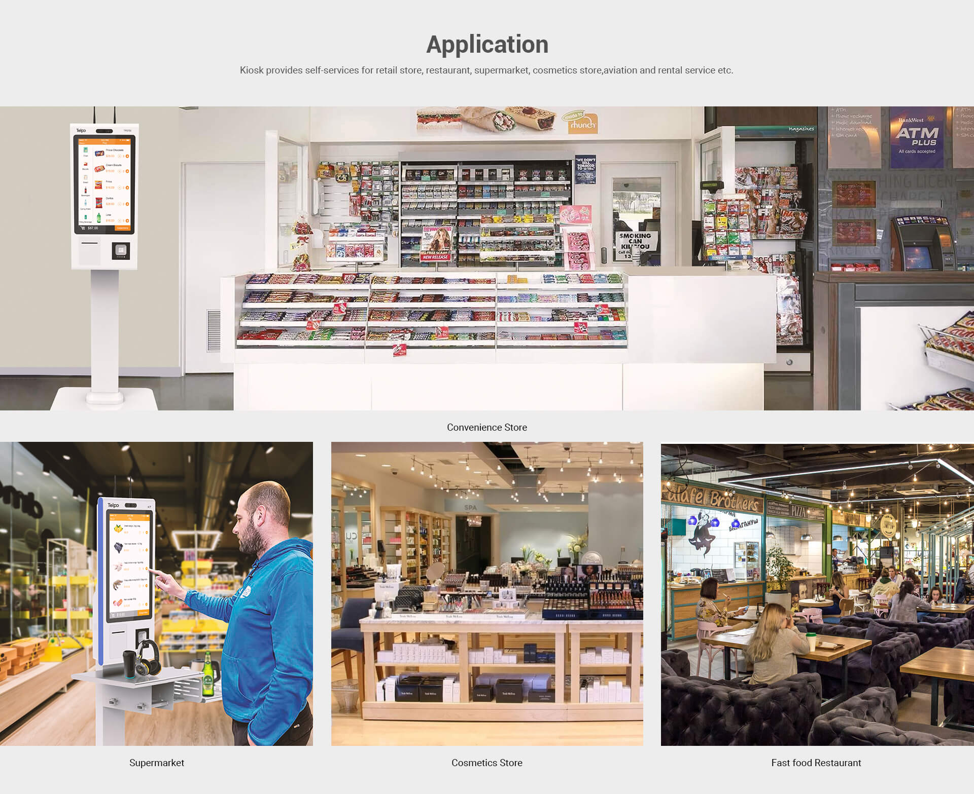 Applications of Telpo K7 kiosk