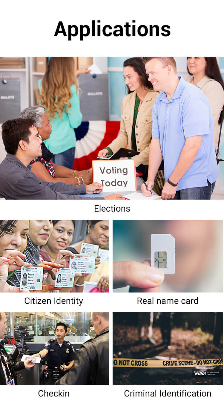 Election recognition mobile biometric tablet Telpo S8