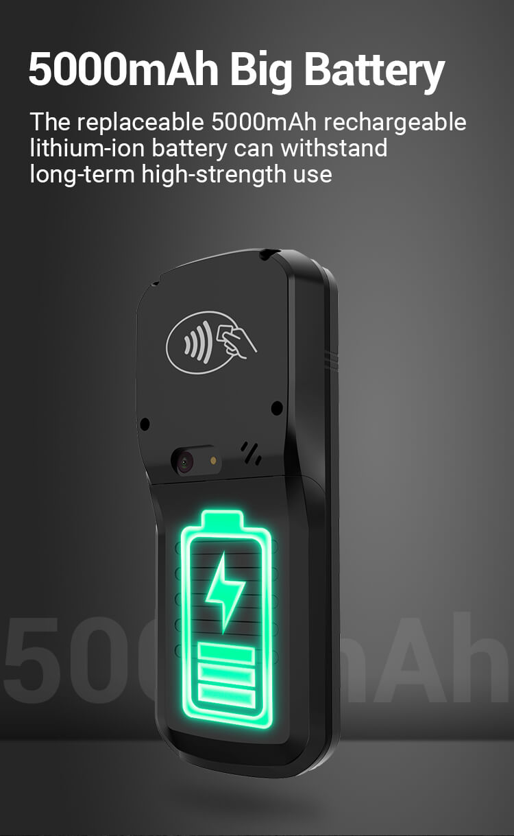 big battery biometric handheld device terminal