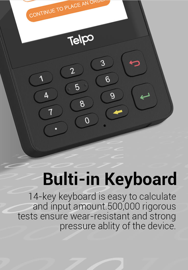 Handheld pos touchscreen device