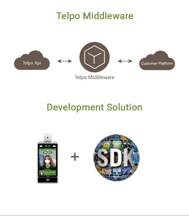  Applications of Face Recognition Thermomether Terminal Telpo TPS980T 