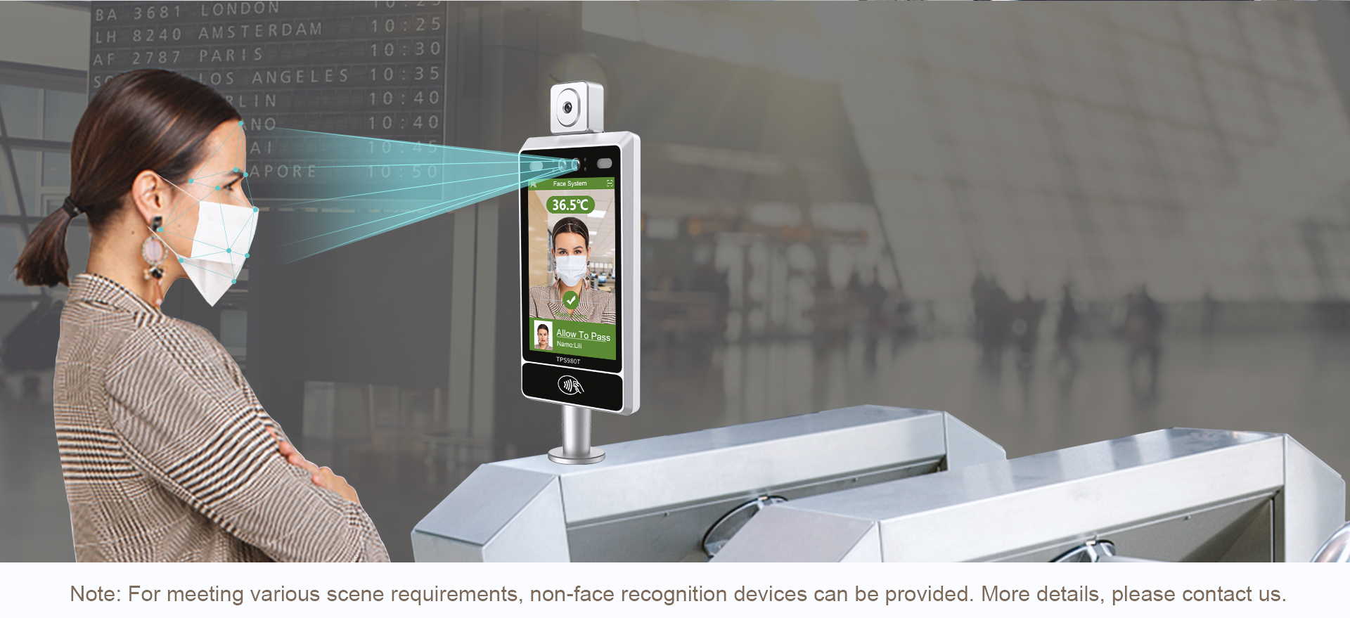 Wide Dynamic Range Face Recognition Telpo TPS980T 